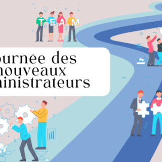 Un groupe d'administrateurs nouvellement élus discutant autour d'une table, échangeant des idées et des perspectives pour l'avenir de leur Centre social.